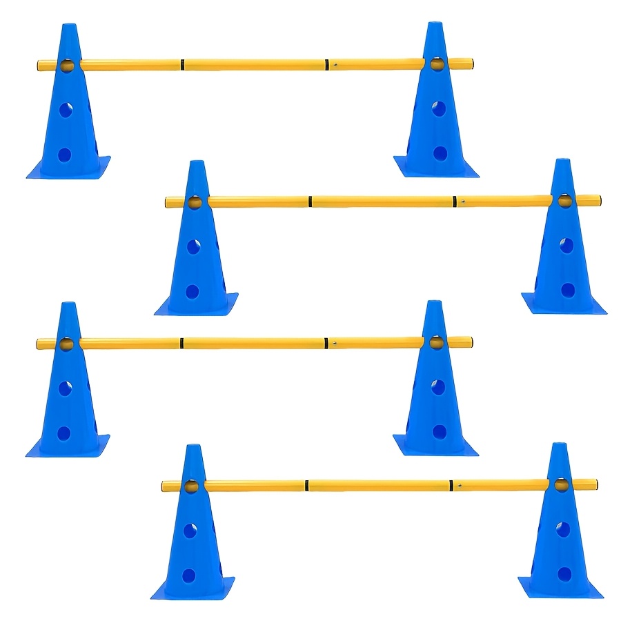 

10pcs Agility Training Cones Set, Pe Material, Sports Equipment, With Detachable Storage Poles, For Football, Basketball, And Athletic Drills