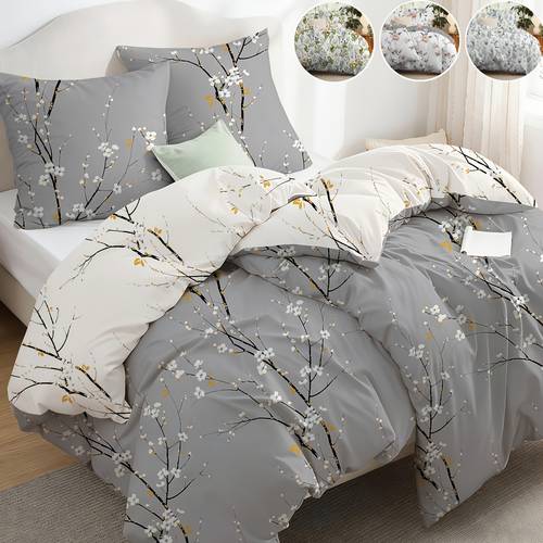 4pcs duvet cover set 2 x duvet covers 2 x pillowcases pillow inserts not included comfortable and soft bedroom and bedding use removable and washable