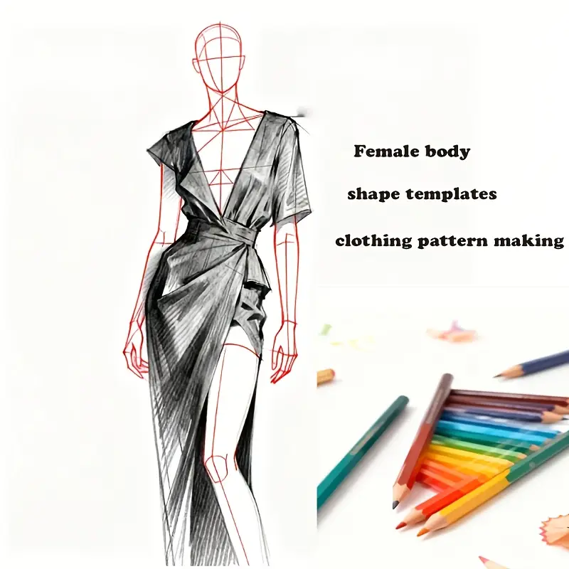 design templates for dresses Fashion Design - Skirt and Dress Drawing Template - Back