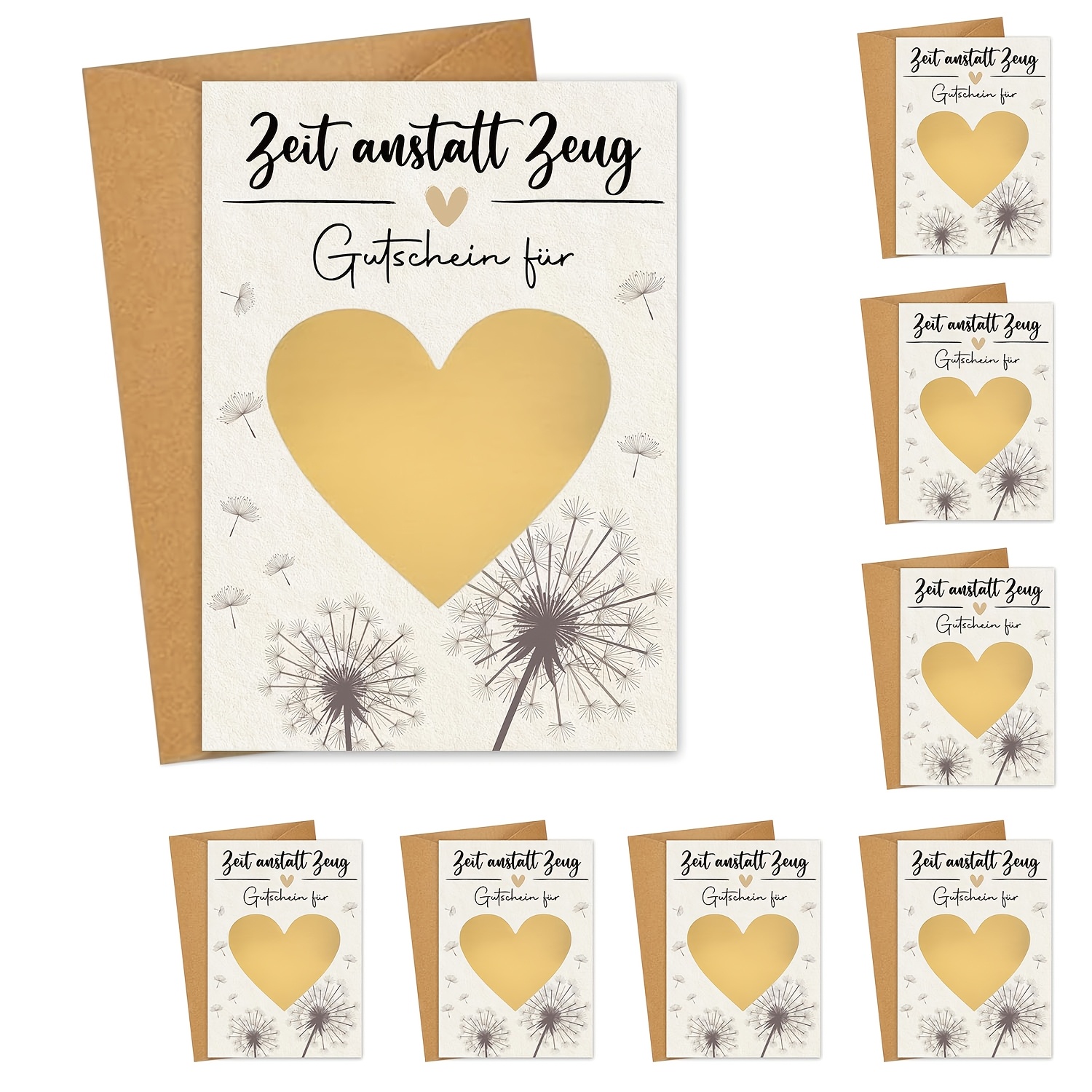 

8-pack -off Voucher Cards With Envelopes, Vouchers To Fill In Yourself, Time Stuff, To Write On Yourself With Envelopes, Voucher Card To Fill In Yourself, Birthday Card