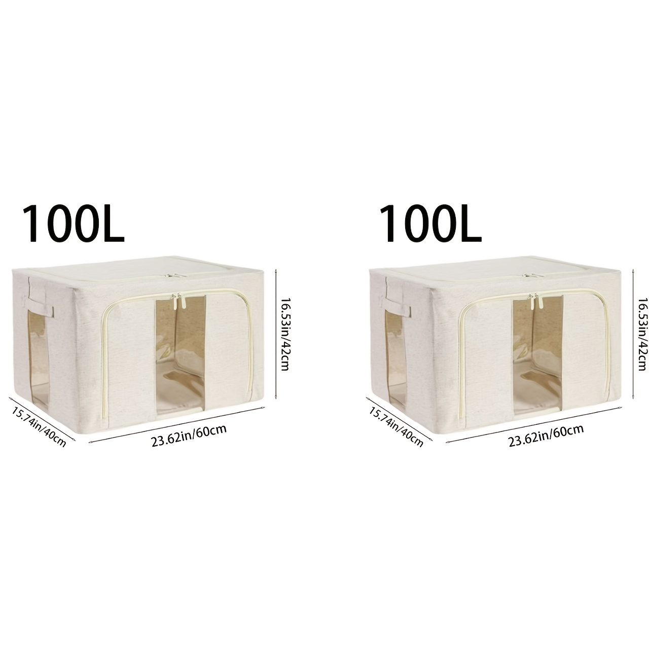 Multifunctional Linen Storage Box With Foldable Metal Frame, , Space-saving Organizer For Bedding, Clothing, And More, Ideal For And Moving. Holiday Supplies Storage, Gift, Under-bed Storage