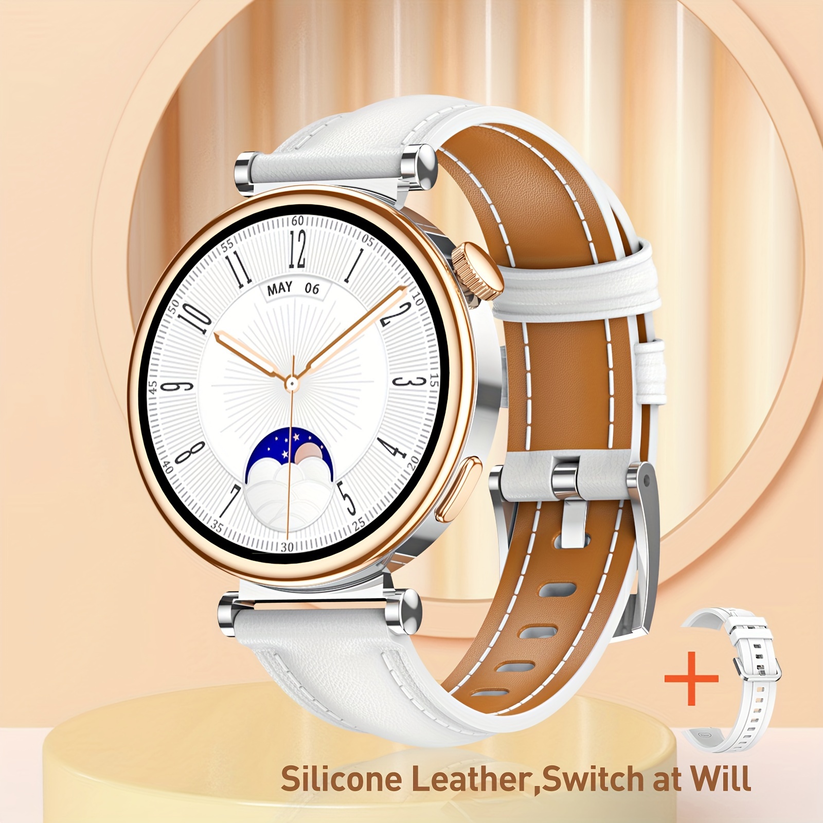Reloj inteligente táctil completo para mujer, reloj inteligente de  seguimiento de actividad física para teléfonos Android e iOS, compatible  con