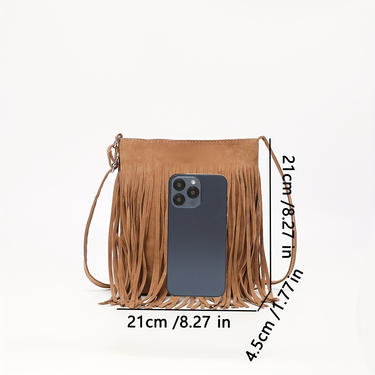 Borsa tracolla a sacca con frange CLAUDIE - Modì