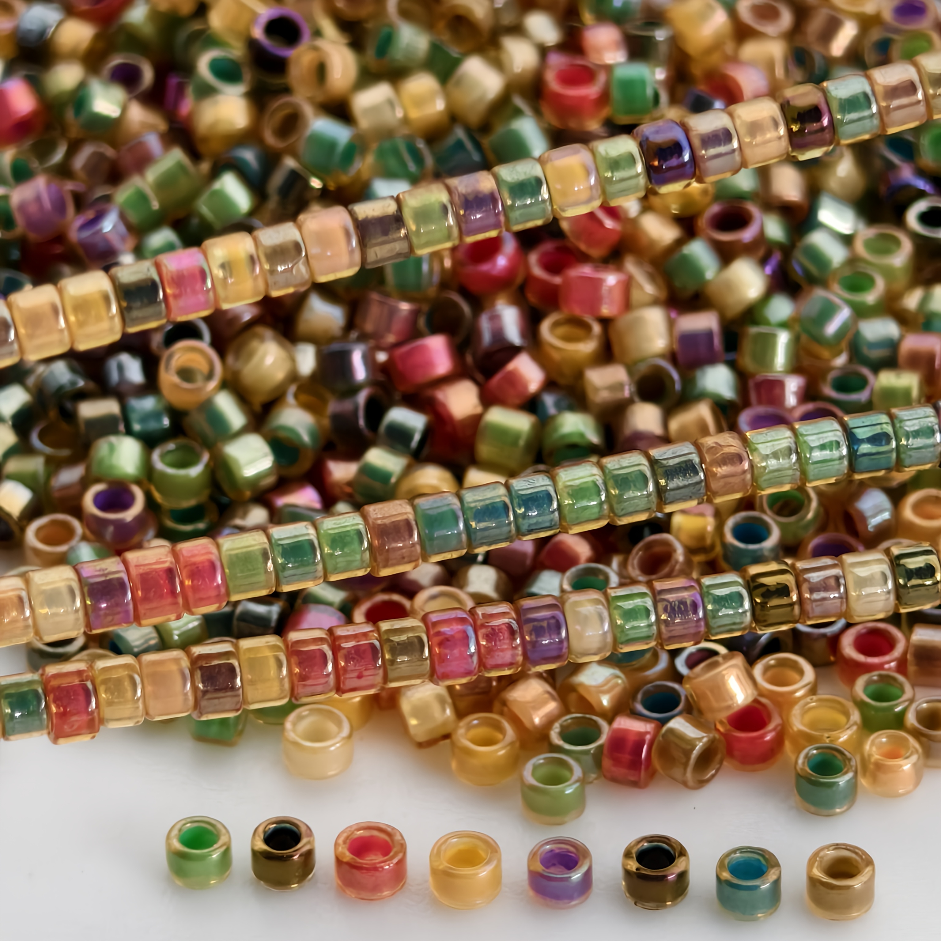 TEMU 2038 pezzi 12 colori, perline di vetro color naturale ,5 mm qualit�, decorazioni per abbigliamento, materiali per gioielli a , forniture per