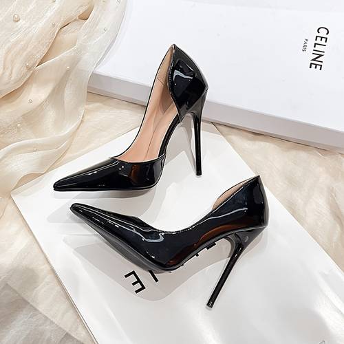 side air fashion womens shoes 2026 summer new arrival european and high heel sandals pointed toe stiletto fashion slip on flat shoes for women women shoes