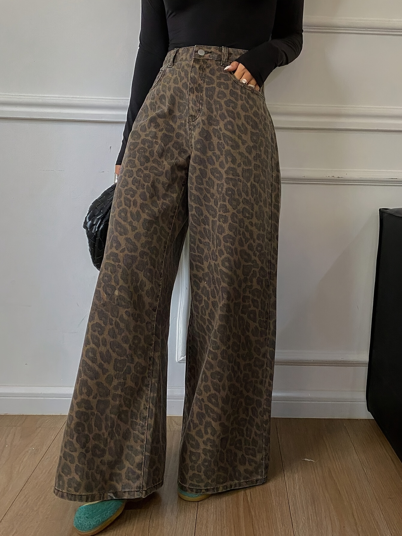 Leopard Print Jeans