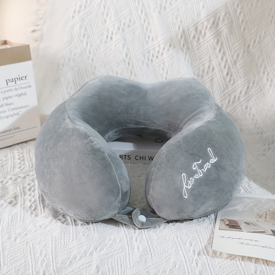 TEMU 1pc U-shaped Pillow Neck Pillow Travel Airplane Pillow Adult U-shaped Pillow Neck Support Pillow Special Portable Neck Pillow Airplane Neck