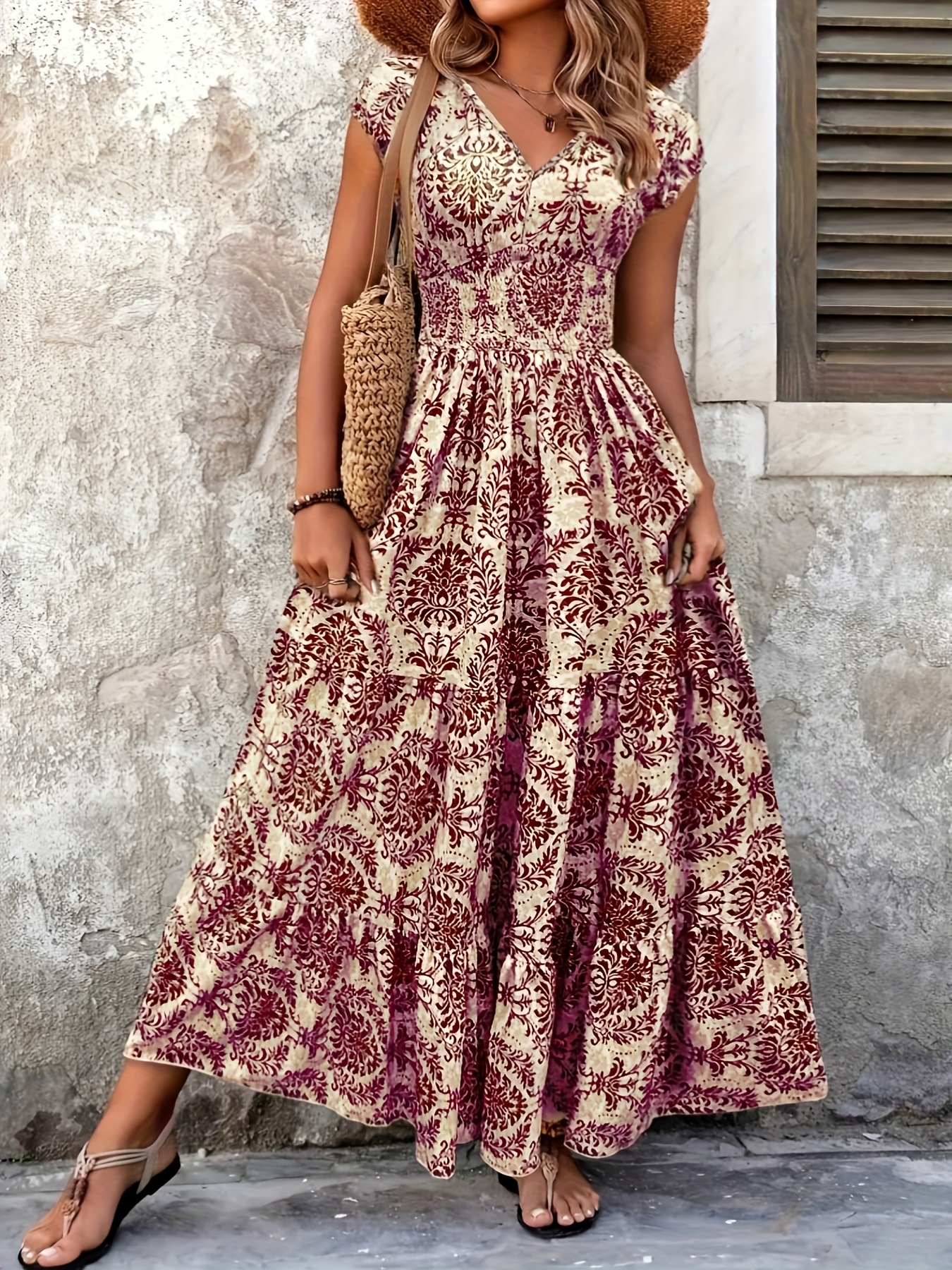 chinese dress ladies Vintage European Like Dress BK Flower main image 1