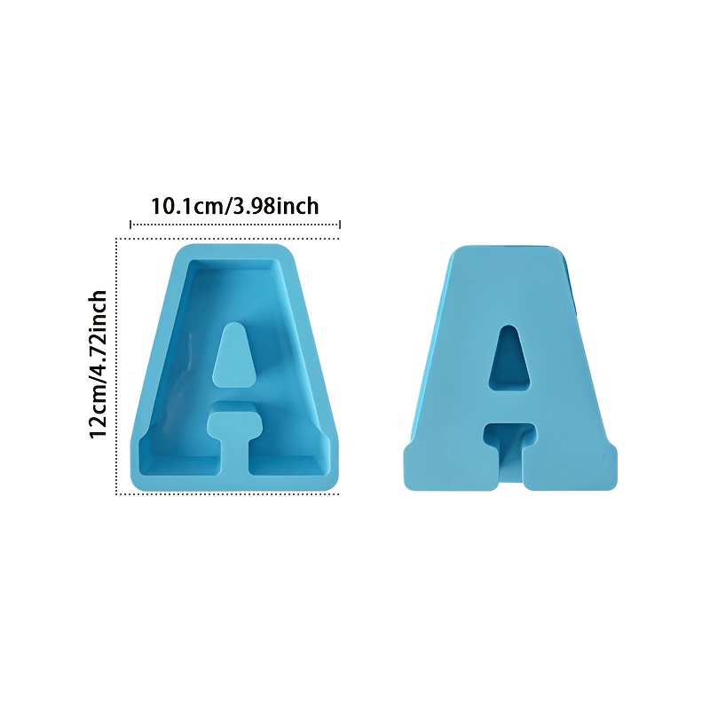 Silicone Letter Molds For Diy Resin Crafts -molds , Reusable, High-temperature , To Release Silicone Molds For Candle Making And Decorative Desktop Accessories
