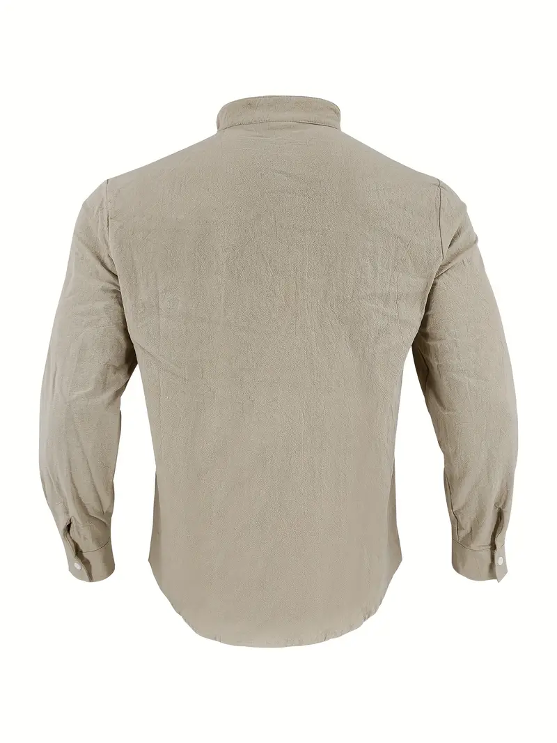 mens elegant linen v neck long sleeve t shirt with cross strap detail breathable regular fit for casual outdoor evening wear spring summer fall versatile top casual wear tee tshirt linen fabric t shirts Product details 26