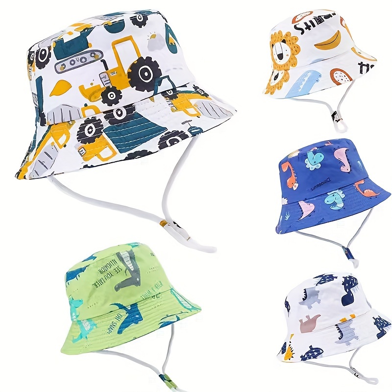 

1pc Spring And Summer Thin Sunscreen Sunshade Hat, Cute Cartoon Fisherman Hat, Suitable For Daily Wear, Outside Climbing, Hiking And Playing