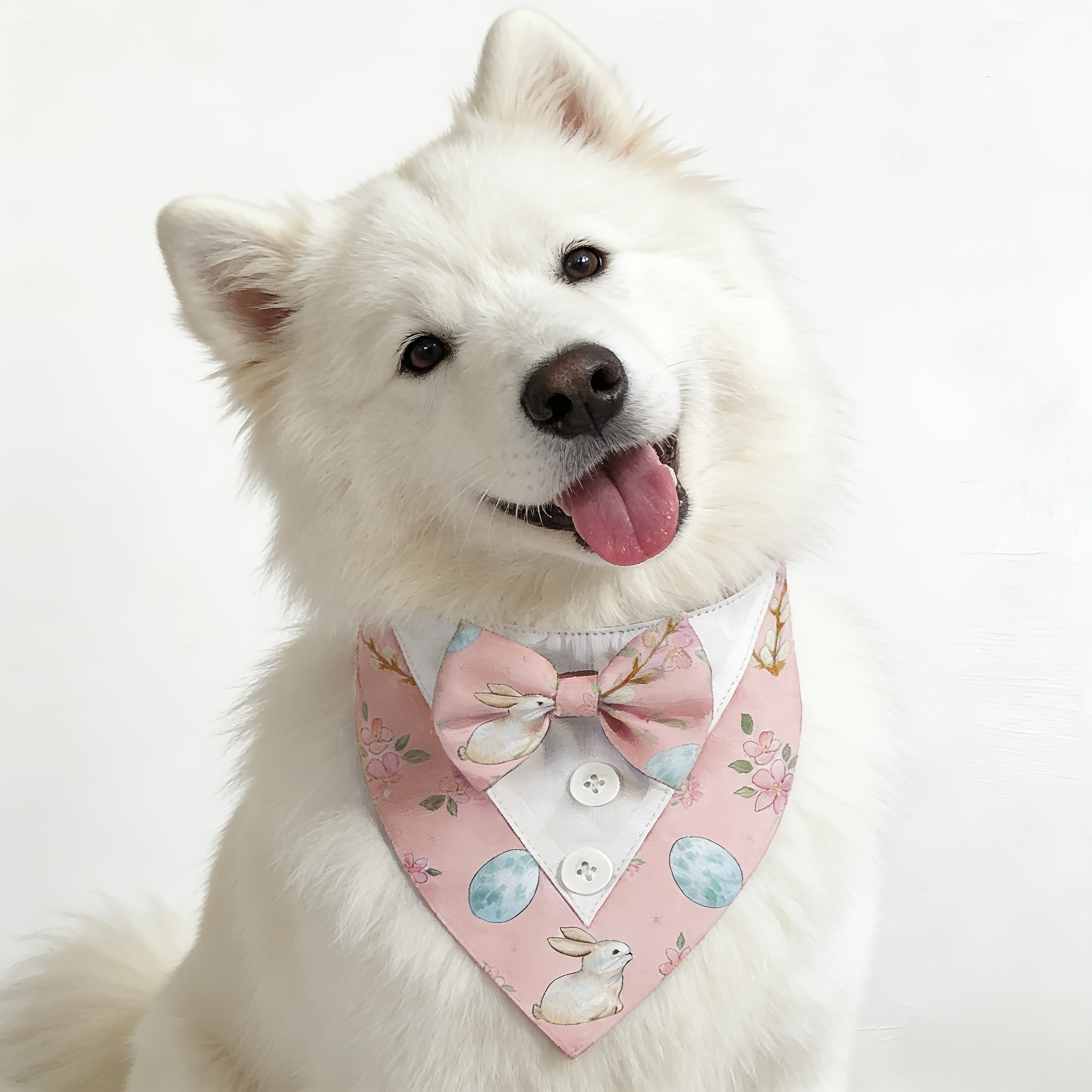 Plaid Bow Tie Pet Collar for Festivals and Special Occasions