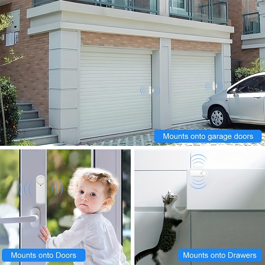 wifi door window sensor siren alarm smart home Temu New Zealand