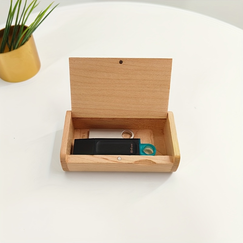 Vintage Wooden Jewelry Box, Portable Organizer