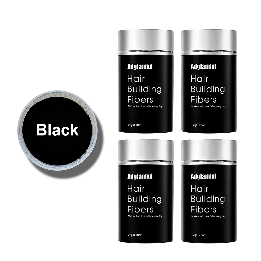 Image of 4-pack Adglamful Hair Thickening Powder, Physical Hair Volume Enhancer, Instant Density And Thickness, Hair Fibers For People With Thin Hair