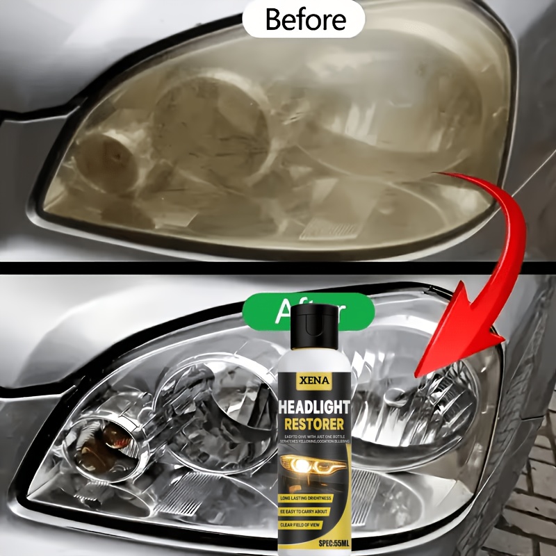   a professional spray for restoring car headlights designed to be   it   fix headlights that have become oxidized yellowed or  
