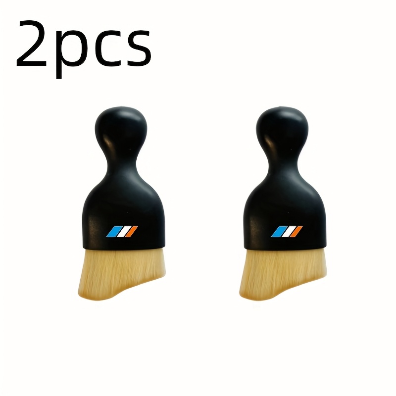 E-shop Set von 2 weichen Borstenstaubbürsten für Sportwagen - ergonomisches Griffdesign, ideal zum Reinigen von Luftauslässen und Details, geeignet für