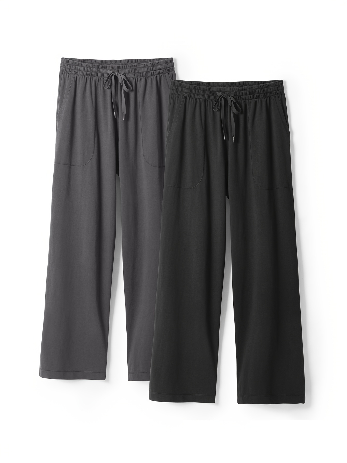 pantalones para hombre, pantalones y cómodos para estar en casa con  bolsillos, pantalones de dormir, pijamas con cordón para hom
