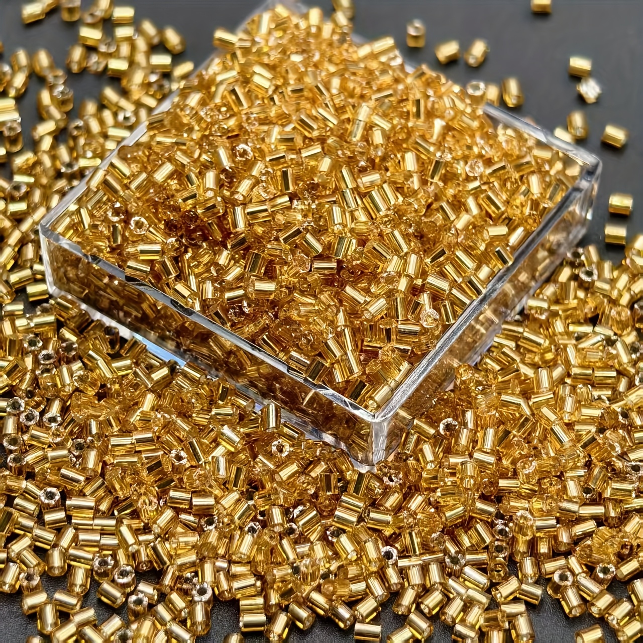 TEMU 2000pcs/4000pcs Perles en Tube de Verre de 3mm Style Bohème Fournitures pour la Création de Bijoux DIY pour Bracelets, , Boucles d'Oreilles,