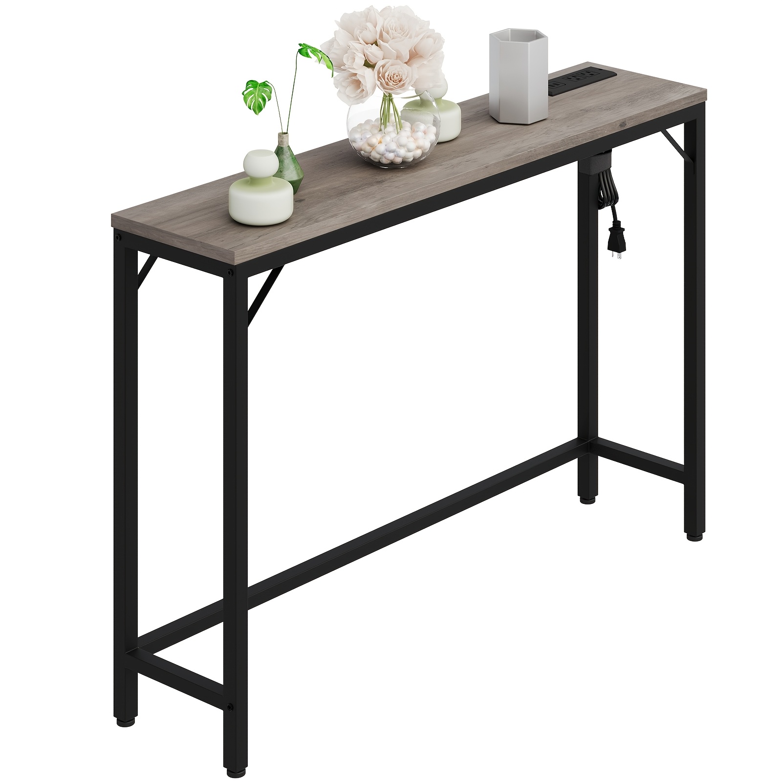 Image of Slim Console Table, Measuring 100 By 23 By 80 Cm, Ideal For , Small Displays, Or As A Sofa Companion