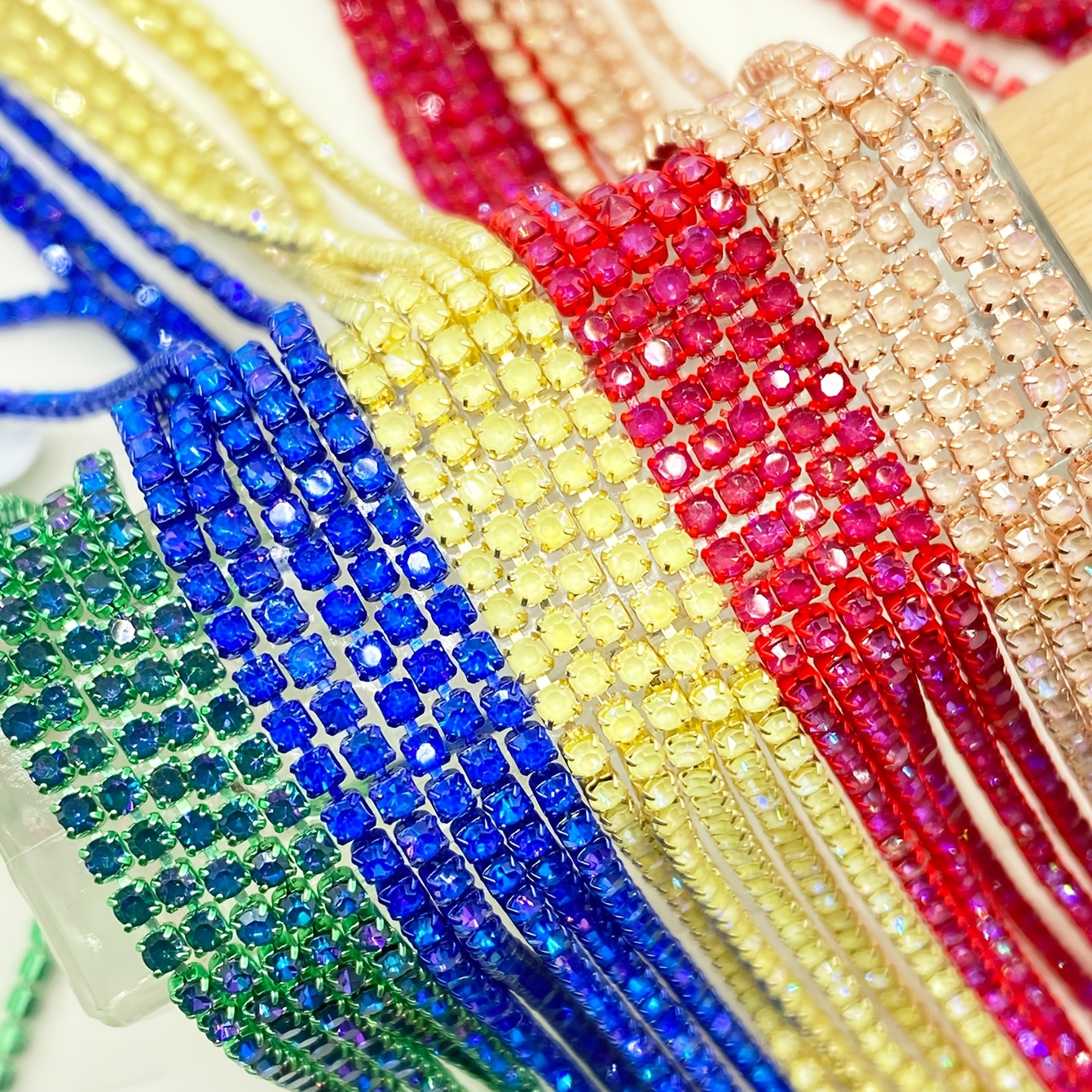 Rhinestone Chain for Hand Sewing Clothing Additions