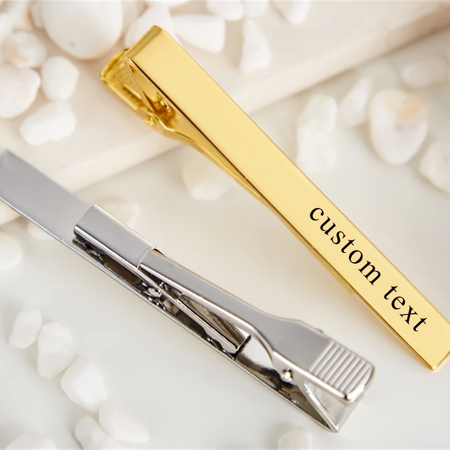 Customized Name Tie Clips, Unique Accessory for Daily Events