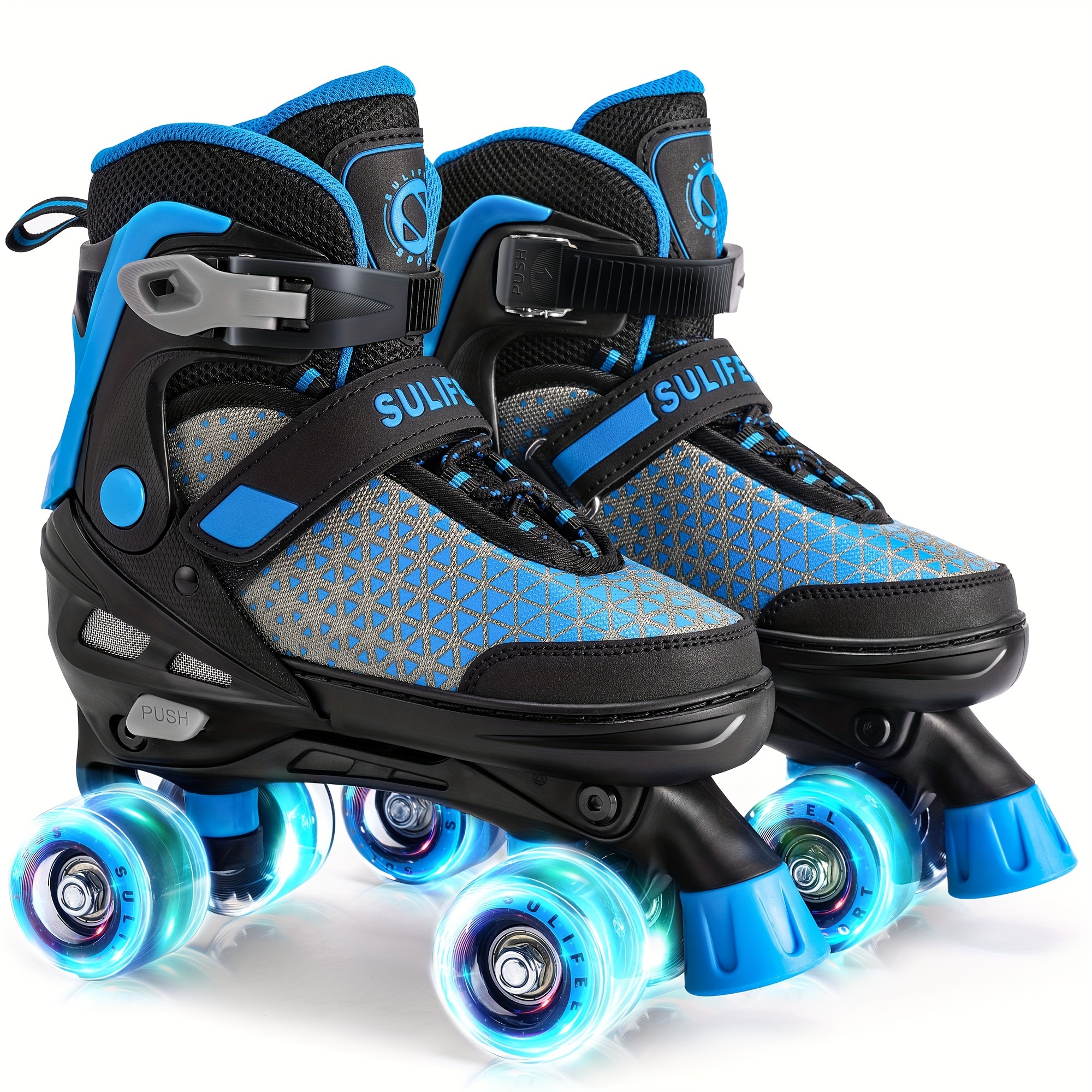 

Adjustable Roller Skates For Girls Boys Kids With All Light Up Wheels, Safe Fun Children Skates, Best Gift For Beginners Indoor Outdoor Sports