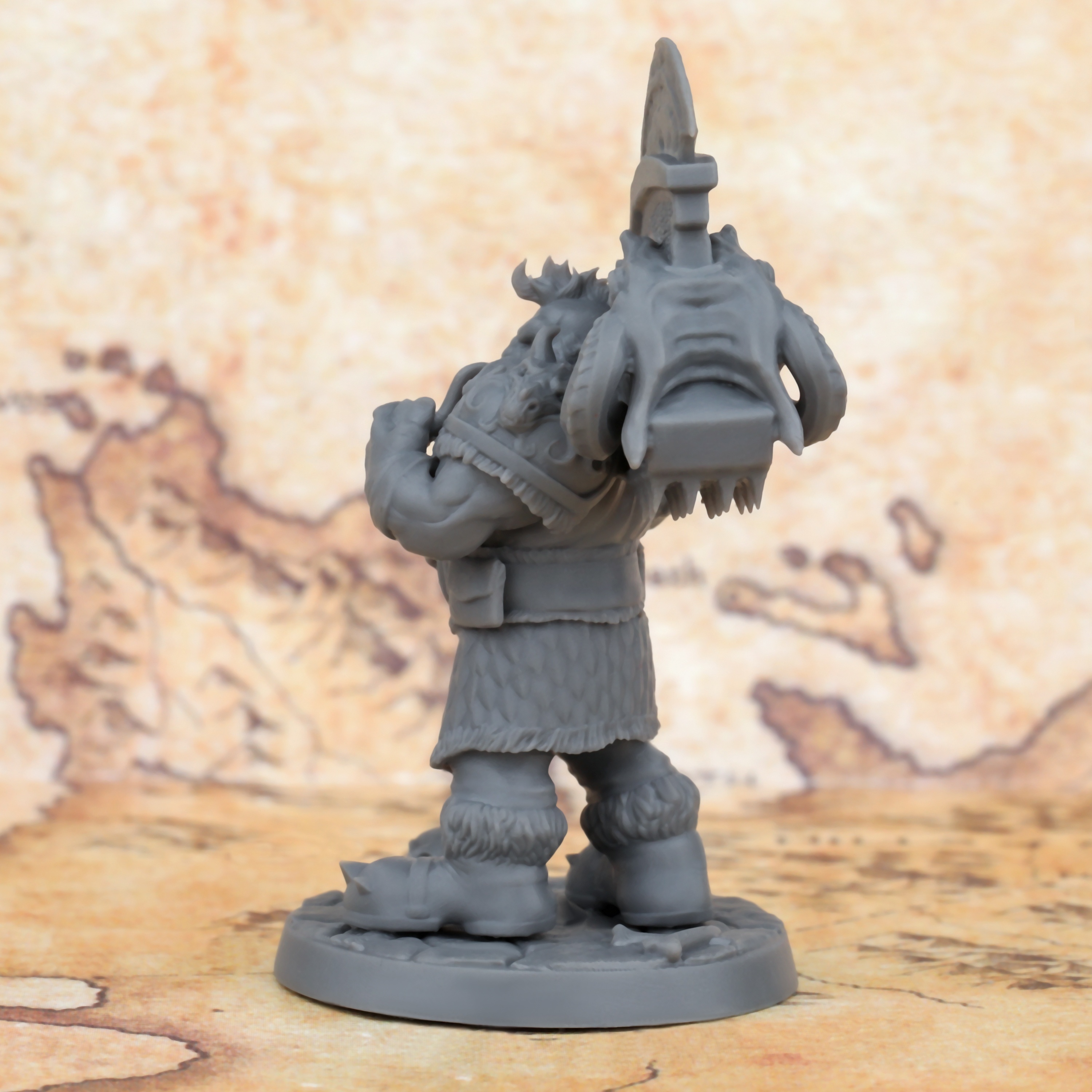 Dwarf Warrior 30mm Miniature - Fantasy Rpg Tabletop Figure, Durable ...