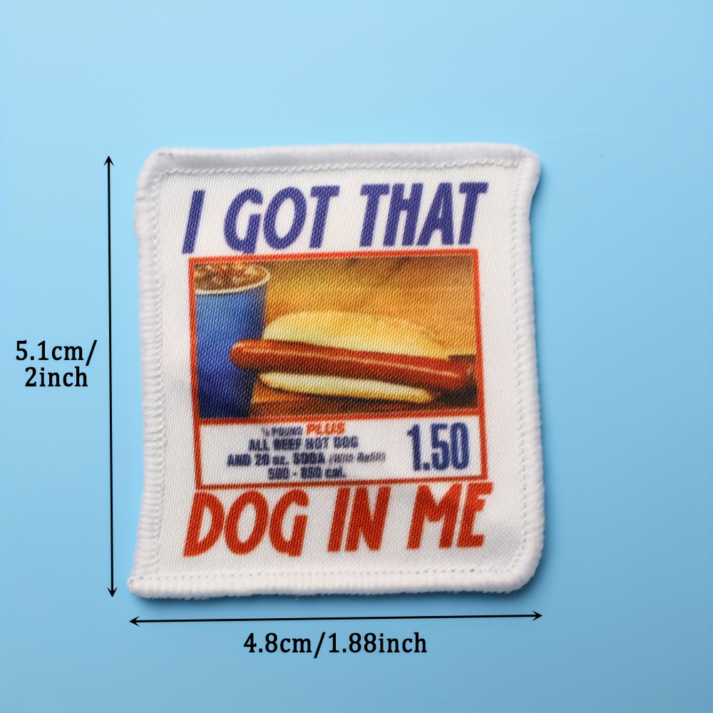 Temu – TEMU Funny Hot Dog Iron On Printed Patch, 1p Meme Iron On Patches, Cute Patches For Backpacks, Dog Harnesses, Vests, Hats, Gym Bags