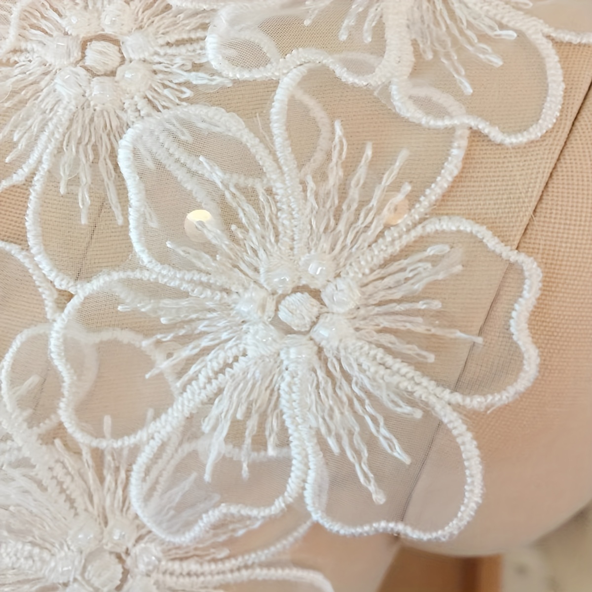 E-shop 5 Organya bestickte Patches, handgenähte Perlen und Pailletten, zum Aufnähen auf Kleidung, Hochzeitskleider und Jeans, für Gürtelaccessoires zu