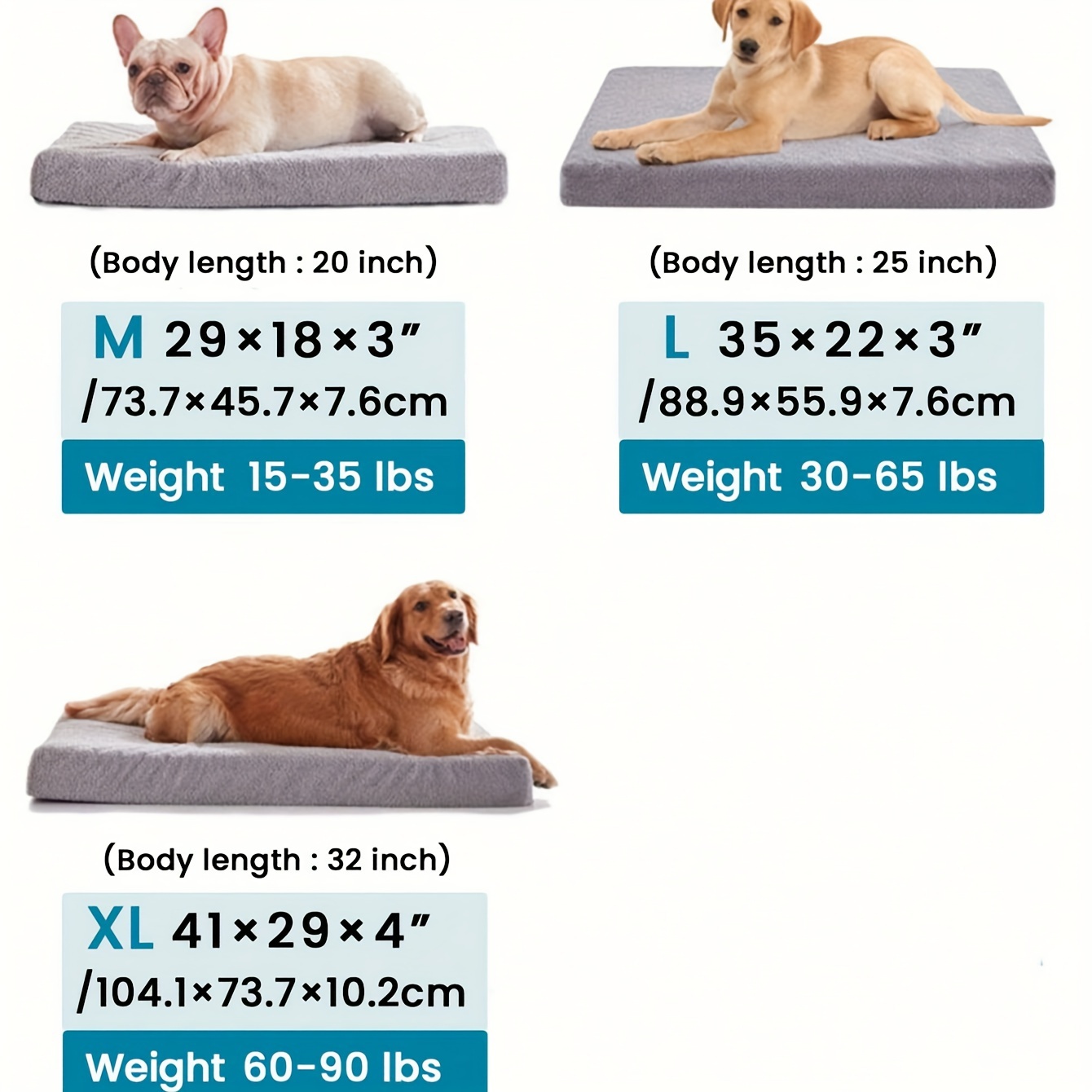 Orthopedic Dog Bed with Gel Memory Foam