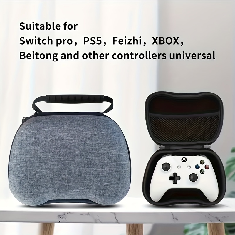 

Game Controller Universal Storage Box, For Switch Pro, Ps5, Feizhi, Xbox, 1 360 Ps4 Switch Pro Ps3 Xbox Series X, Beitong And Other Controllers Universal, Soft Rubber Handle Design,, Eva Hard Shell