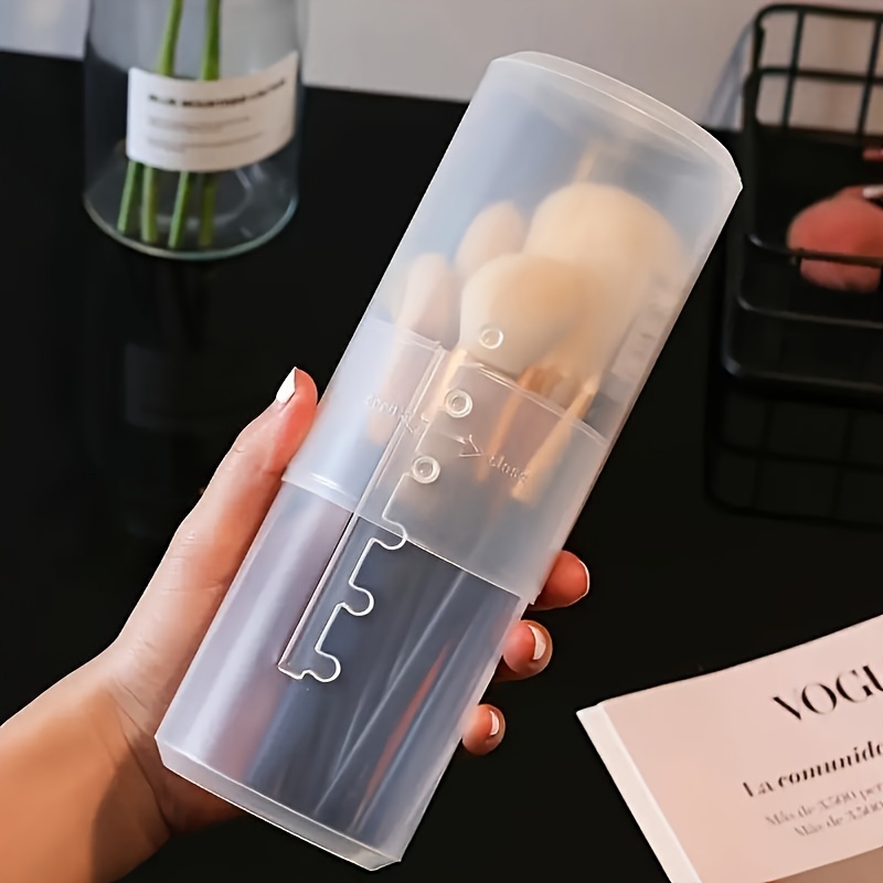 2pcs 1 set of dustproof and waterproof large capacity makeup brush storage box with a lid for   carrying non alcohol material safe and reliable Product details 2
