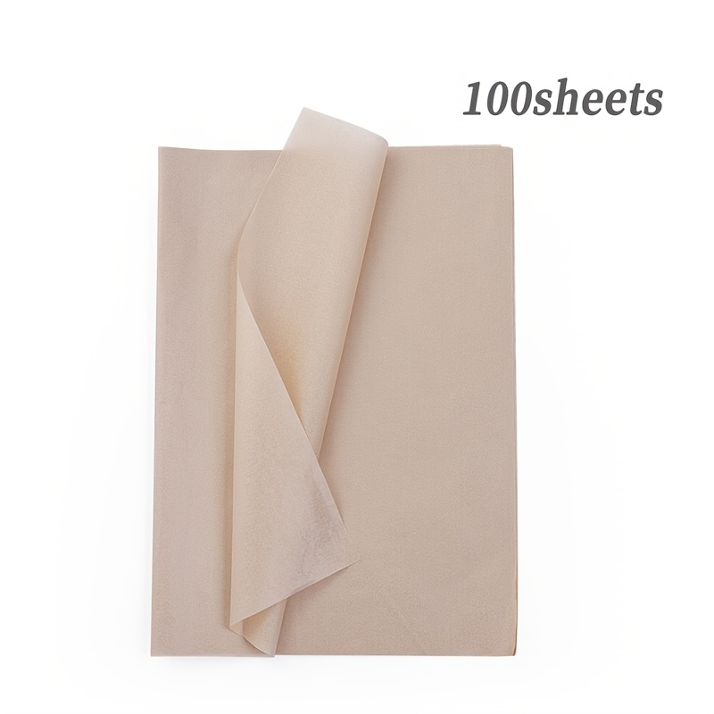 Image of 50/ Sheets Yingyuyuan Brown Tissue Paper - Light Brown Gift Wrap Sheets, 13.8x19.7 Inch For , Valentine’s, Birthdays, Weddings, Holidays - Versatile Crafting & Packaging Supplies, Yingyuyuan