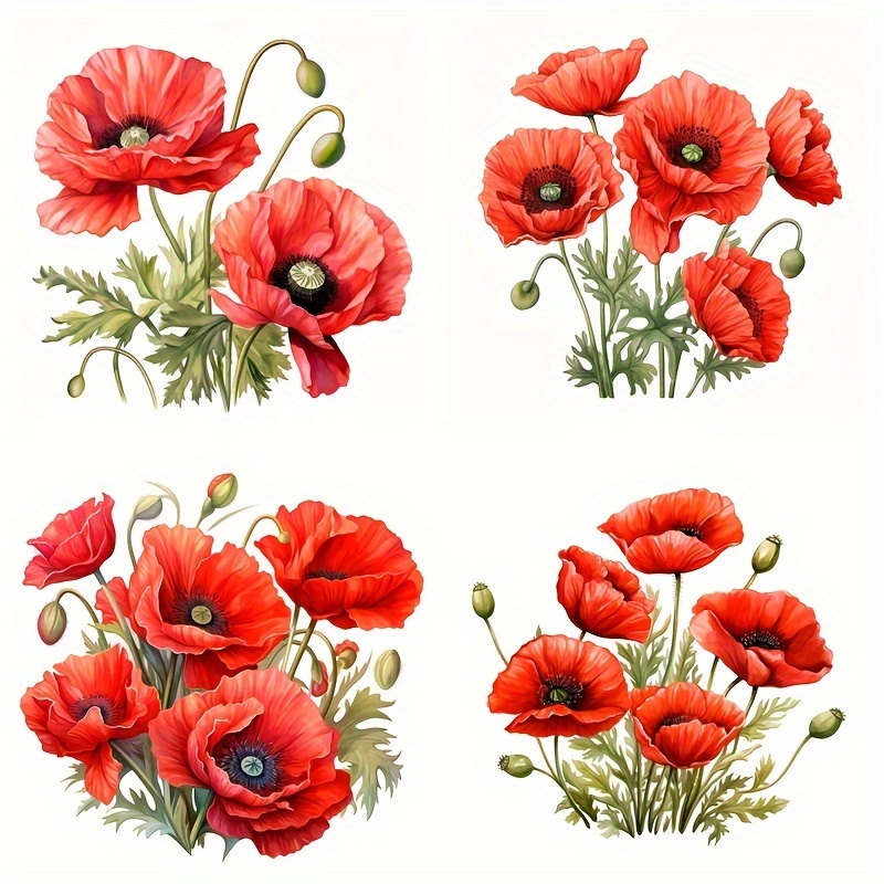 

-in-one Poppy - Film Double-sided , Stickers, Blocking Stickers, Motorcycle Stickers, Car Stickers, Decoration Stickers