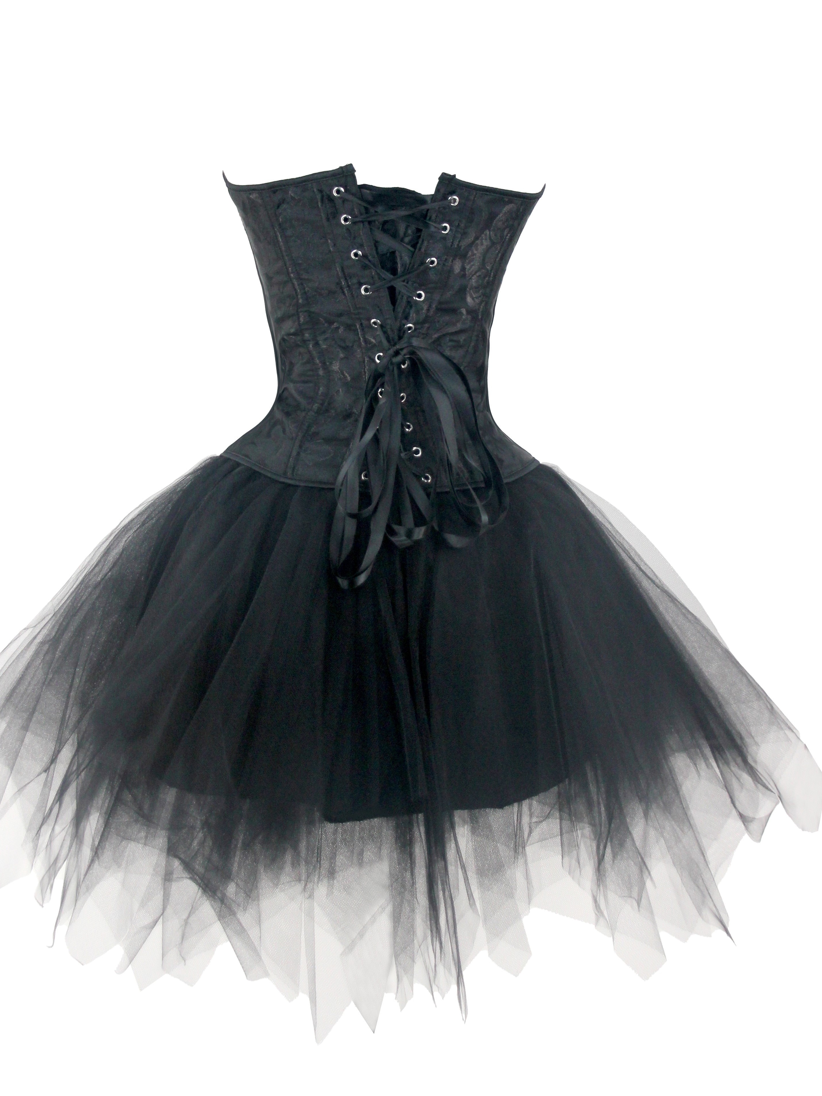 Robe Corset Médiévale Sexy - Style Gothique Victorien Avec Dentelle Et Tutu - Tenue Cosplay élégante - 9
