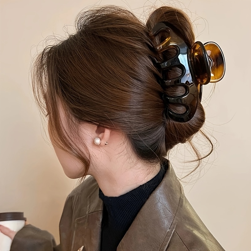 large acrylic hair claw clip stylish vintage inspired hair 