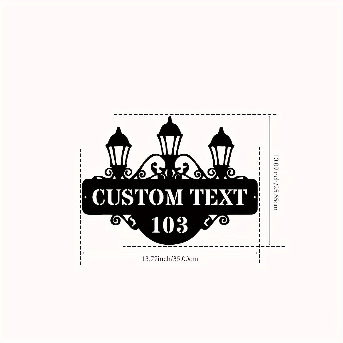 TEMU 1pc, Custom Metal Wall Art, Wall Decoration, Personalized Family Name, Home Decor, Indoor And Outdoor Decoration, Custom House Number Sign,