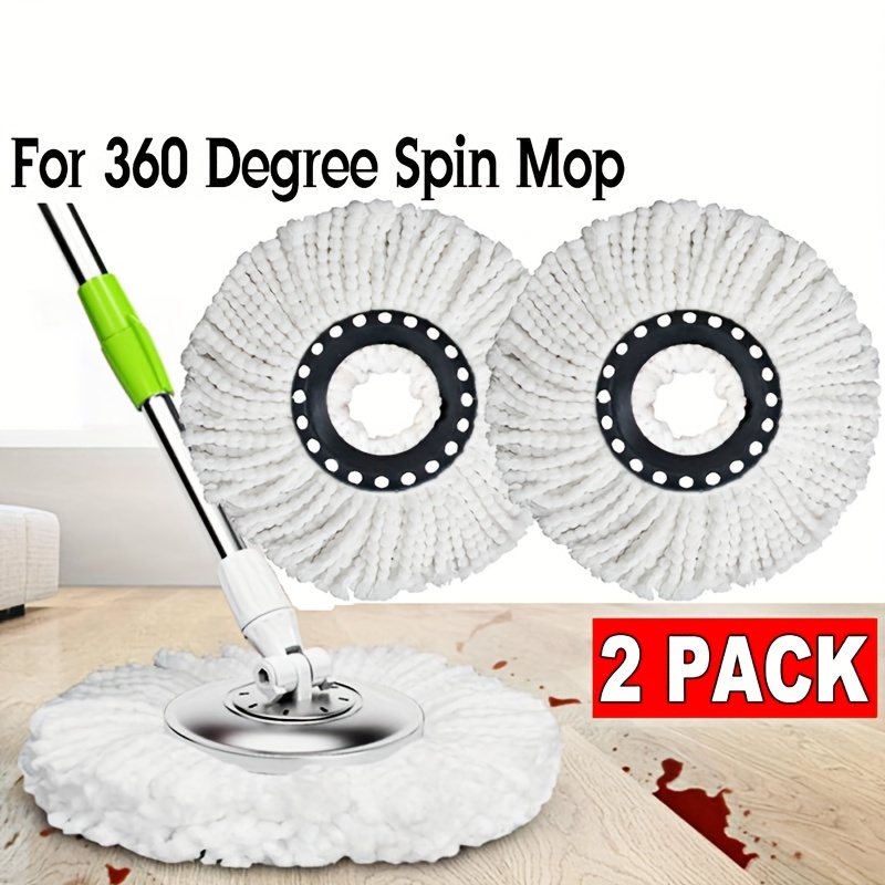 

4pcsreplacement Microfiber Mop Head Refill For Spin Mop 360° Tool