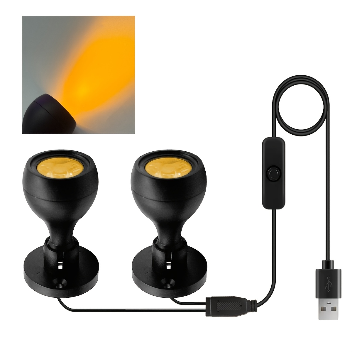 USB-Powered Mini Display Spotlight with 6 Color Options