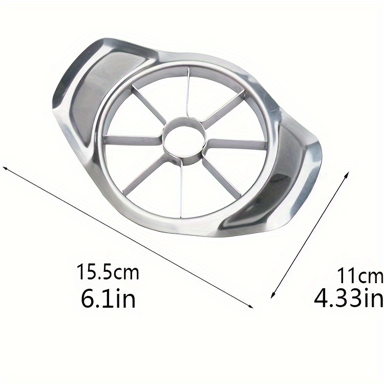 stainless steel   slicer corer reusable kitchen gadget for perfectly divided fruits ideal for home and dorm use details 5