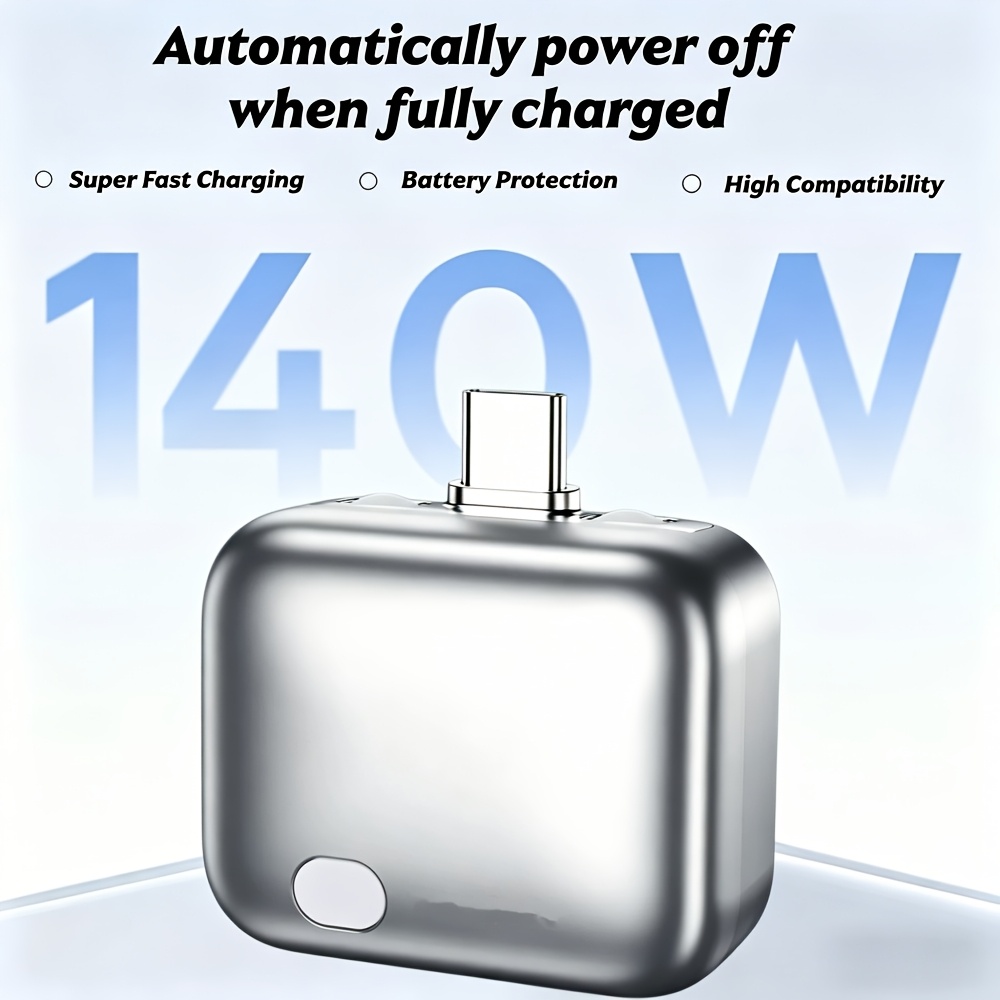 item picture 140w type c fast charging auto off adapter magnetic   out charging connector 100 full charge auto disconnect power adapter safe overnight charging