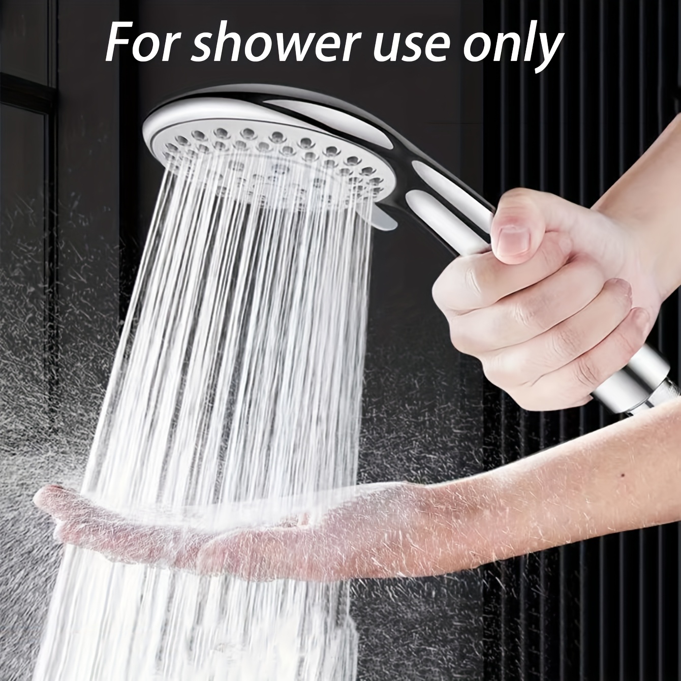 Large Outlet Shower Set with Multi-Stage Adjustable Pressure Washer