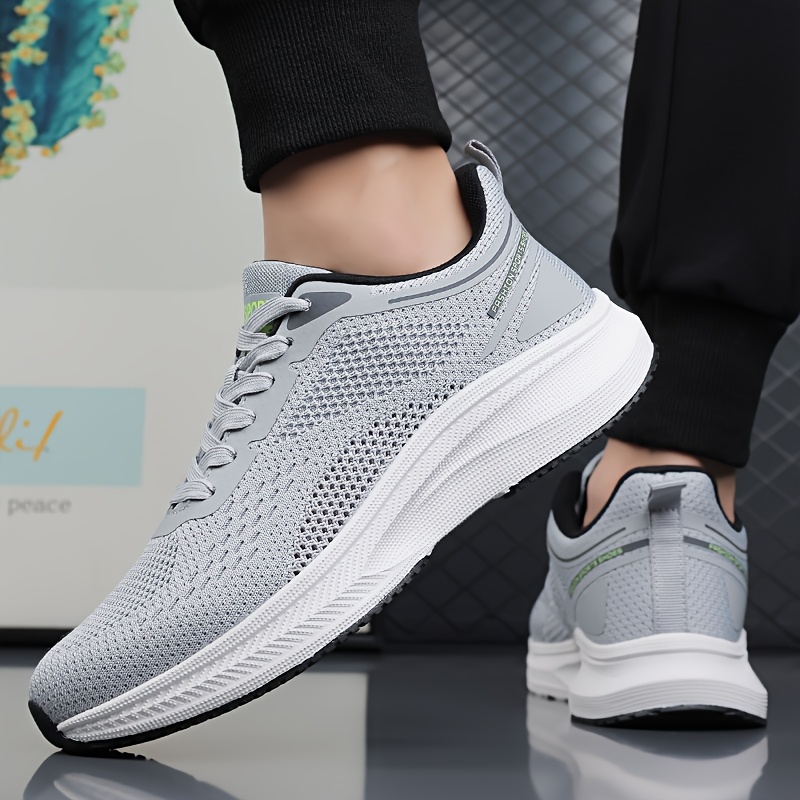 Men's Breathable Mesh Running Shoes - Lightweight Lace-Up Design with High-ity Cushioning Midsole and Durable Outsole, Offering Excellent Performance and All-Day Comfort for Long Runs and Daily Training, Suitable for 11 Festivals