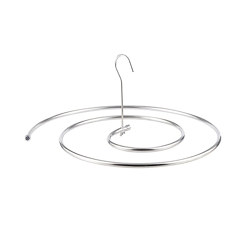 E-shop Edelstahl Platzsparender Spiralbügel für Decken & Steppdecken - Drehbarer Wäscheständer mit Kompaktem Design