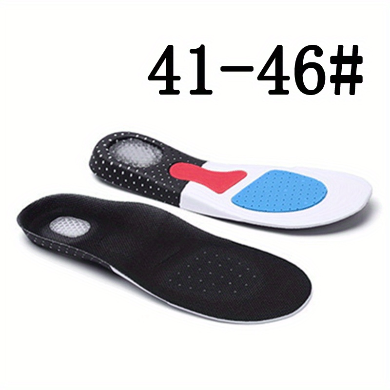 E-shop 2 Stück Silikonmaterial Einlegesohle mit Fußgewölbestütze, weiche und stoßdämpfende Sporteinlagen für Unisex