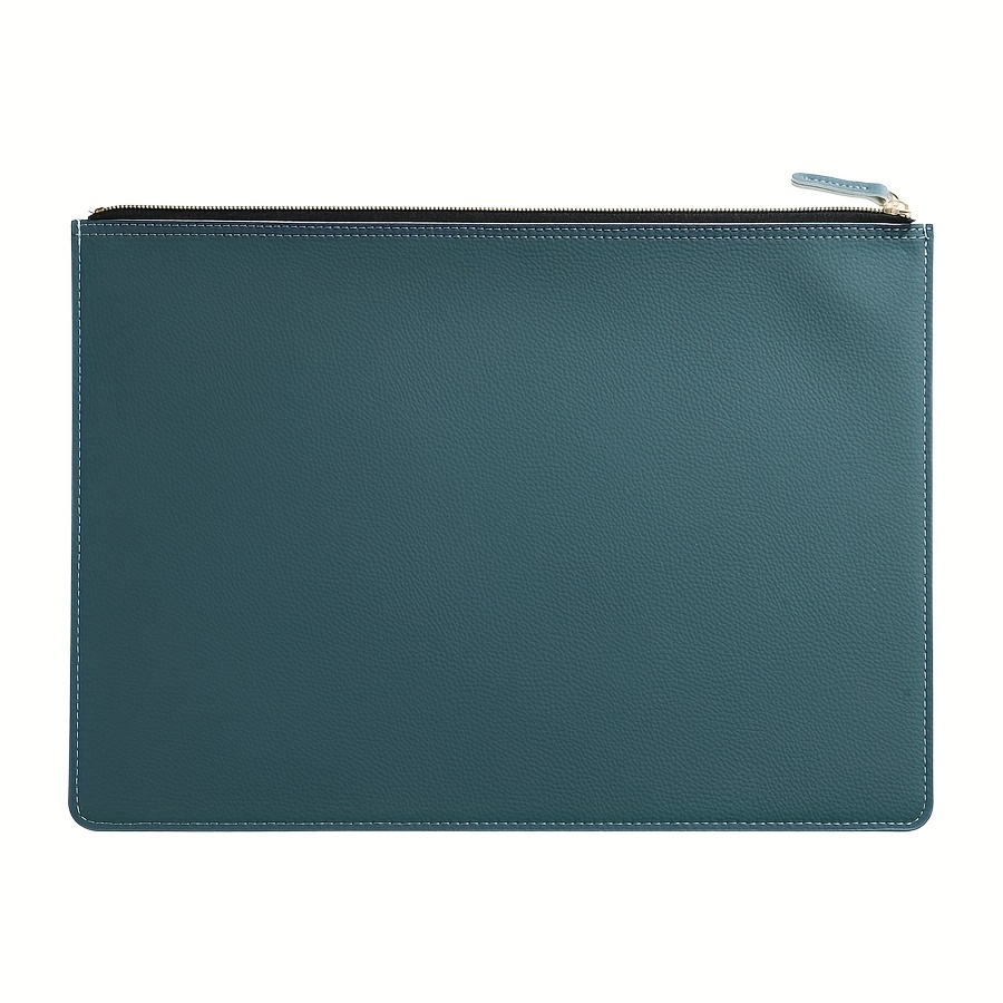 TEMU Large Capacity A4 Document Bag, Exquisite Zipper Anti-fall, Optional Data Storage Bag