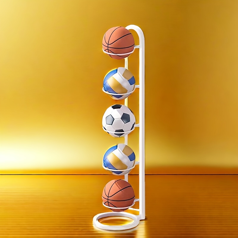 Support De Rangement Pour Ballons – 2/3/4/5 Niveaux, En Fonte, Anti-bascule, Pour Basket, Foot, Volley, Rugby