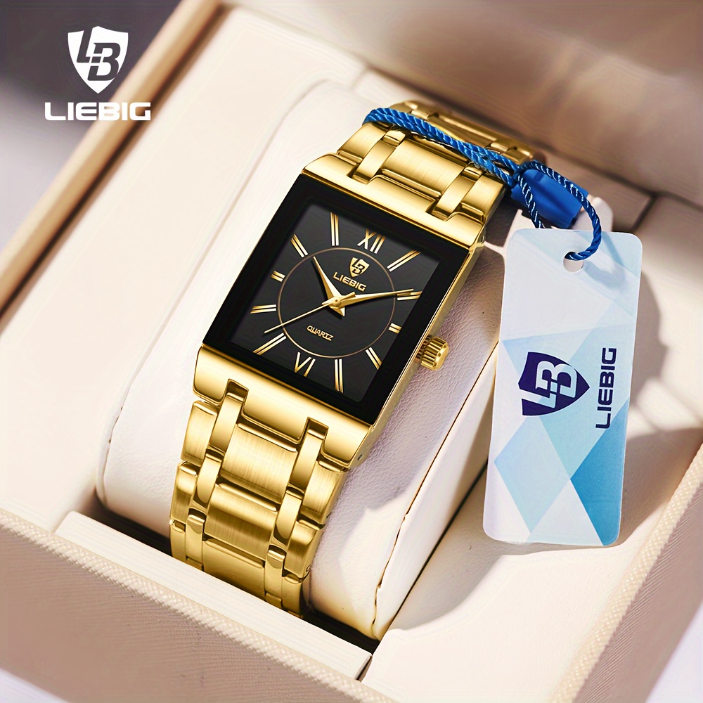 

Luxury Stainless Steel Strap Golden Quartz Waterproof Wristwatch For Men Simple Business Watches Clock Reloj Hombre