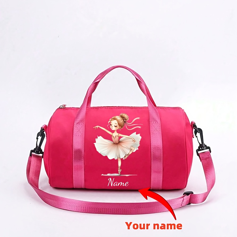 TEMU Sac de voyage personnalisé avec un motif de ballet de dessin , fabriqué à partir d'un matériau adapté aux air. C'est un grand sac de sport